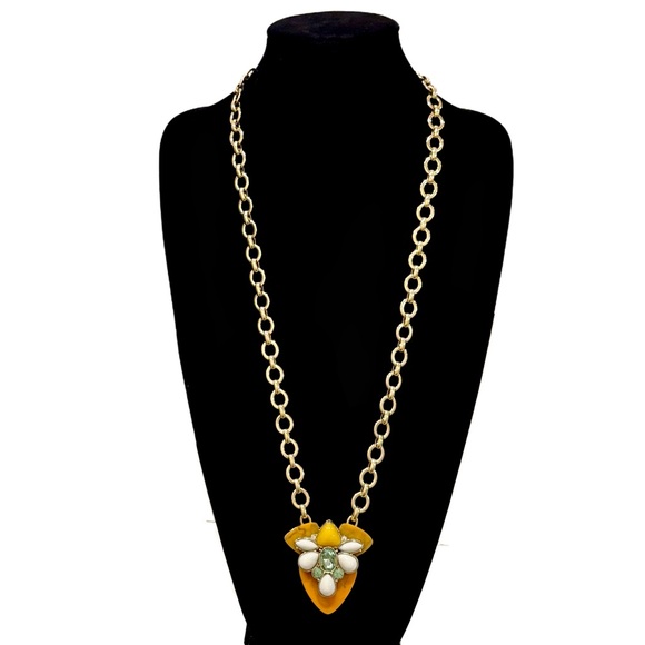 Neiman Marcus Jewelry - Lee Angel Neiman Marcus Golden Resin Pendant Necklace NWT